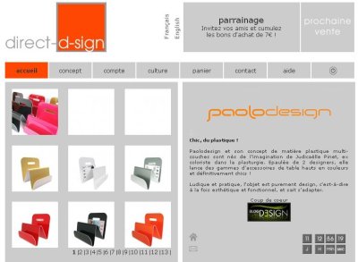 Vente PaoloDesign chez Direct-d-sign en partenariat avec le Blog Esprit Design