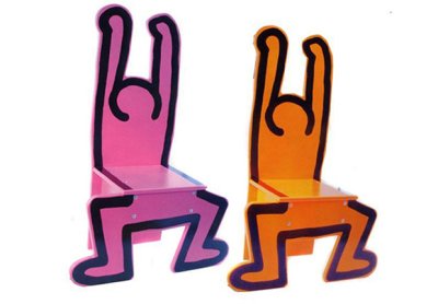 Chaises Keith Haring pour Vilac