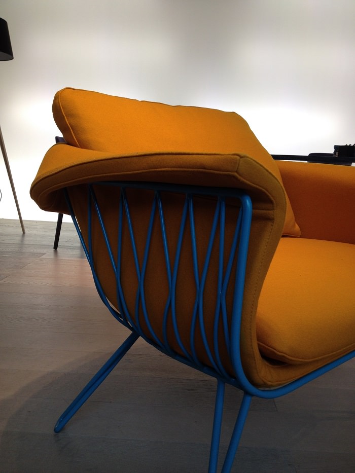 Détail du fauteuil de Carlo Colombo pour San Patrignano - Salone del Mobile 2014