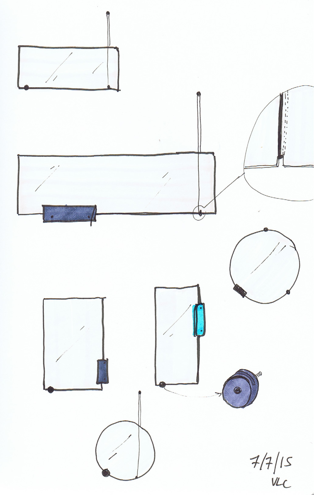 Sketches - BALANCE collection de miroirs par Kutarq