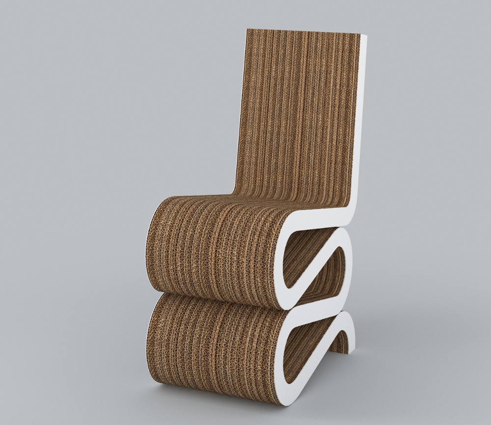 Histoire de Design : The Wiggle Side Chair par Frank Gehry 1972