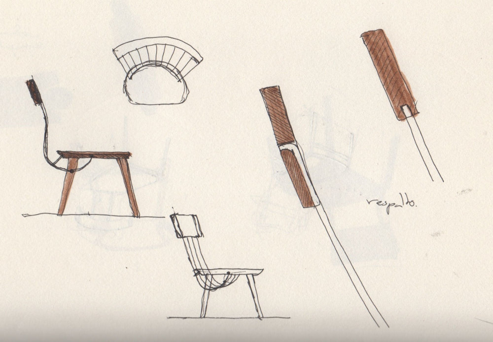 Sketches - WW chair nouvelle chaise Windsor par le studio Hierve