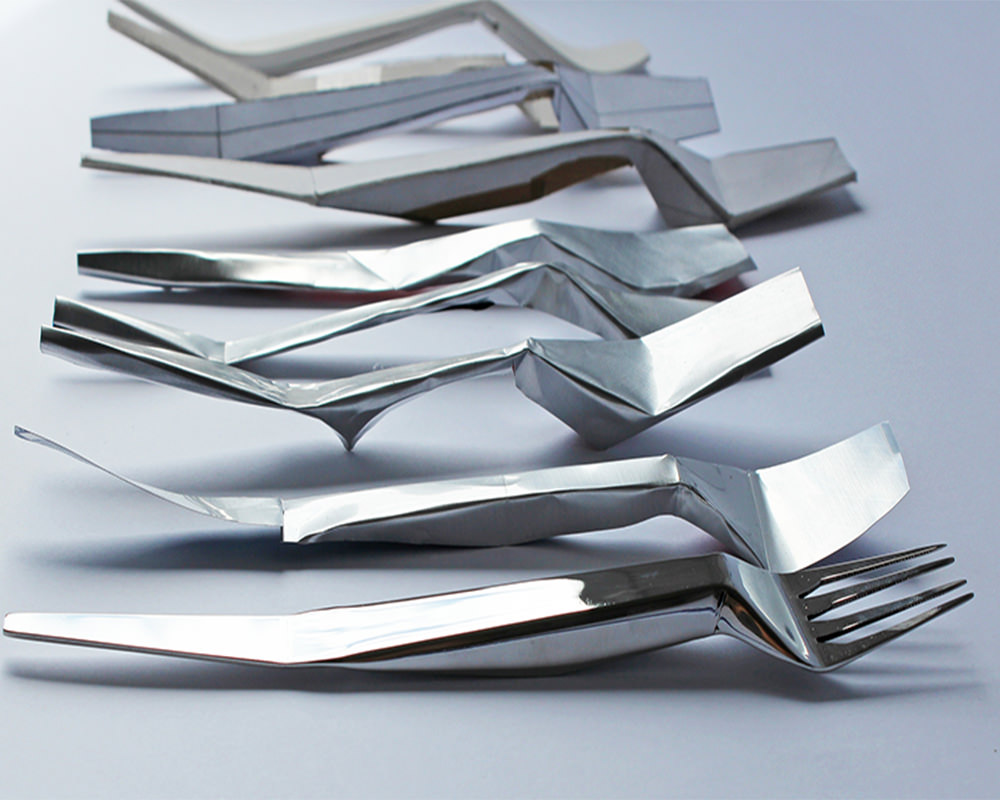 Paper Cutlery, les couverts d'Agneszka Krzyzanowska