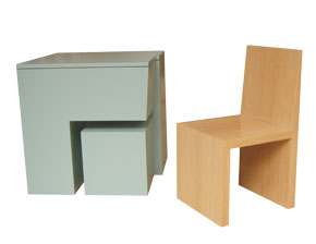 Box Chair / Child’s Chair : Mobilier encastrable