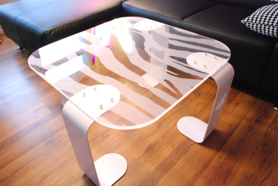 Table basse en Plexiglas par Sif & David création