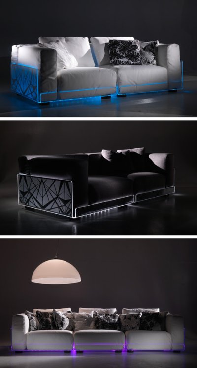 Lighted sofa par Colico