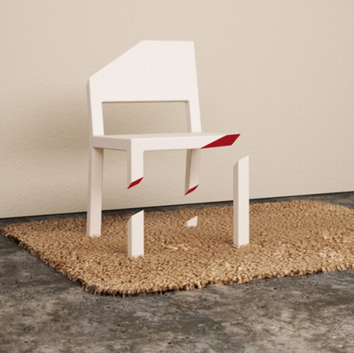 Cut Chair, illusion parfaite par Peter Bristol