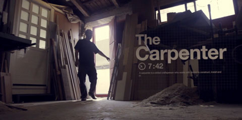 The Carpenter, le métier en vidéo