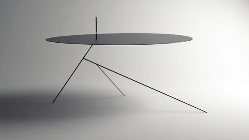 Table Chiuet, invisible de profile par Design-Jay