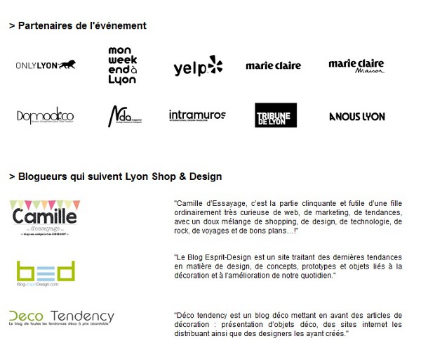 Lyon Shop and Design 2013 tentative d'influence
