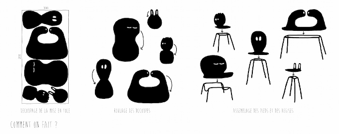 Collection Famille de chaises par Heju