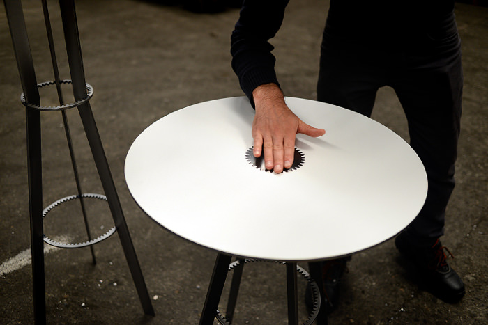 Coup de coeur PDW 2014 : Tables engrenage GEARS par Amaury Poudray