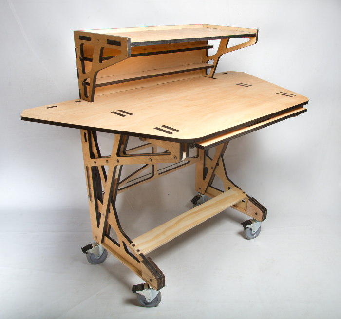 3D fabrication Desk le bureau par Peter Borges