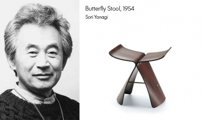 Histoire de Design : Tabouret Butterfly par Sori Yanagi 1954