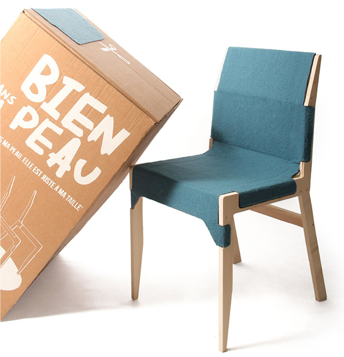 Projet étudiant : Skin Chair par Camille Durand - LISAA Rennes