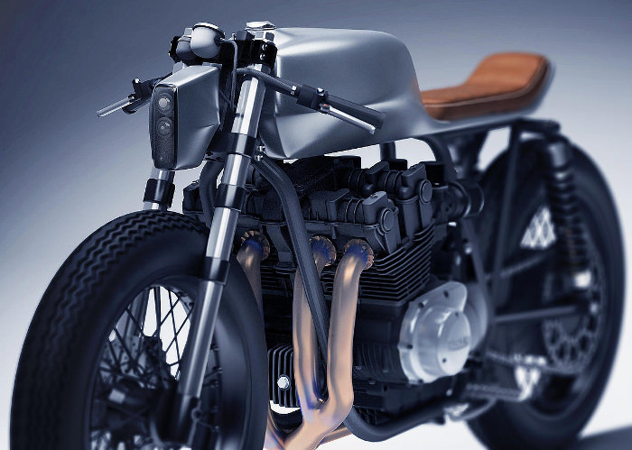 Moto Honda CB 1100 par Dimitri Bez
