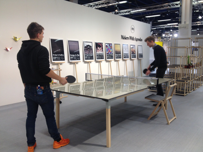 Pull Pong Table à la Stockholm Furniture Fair - Makers With Agendas un studio de design émergent