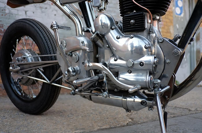 Moto Royal Enfield Bullet 500 par Hazan Motorworks