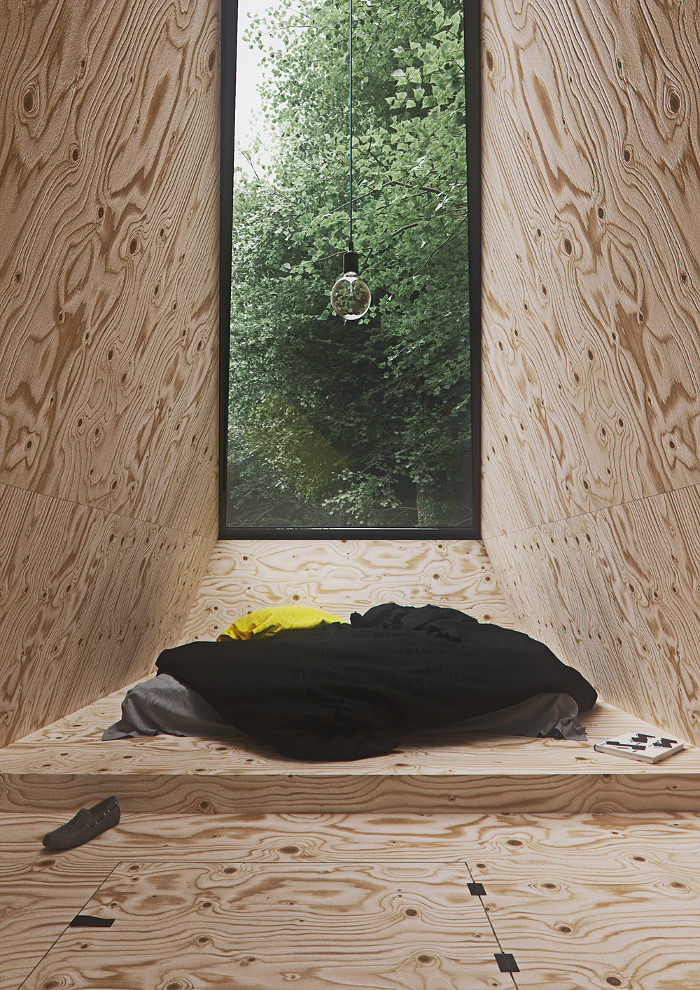 Cabin in the forest par Tomek Michalski