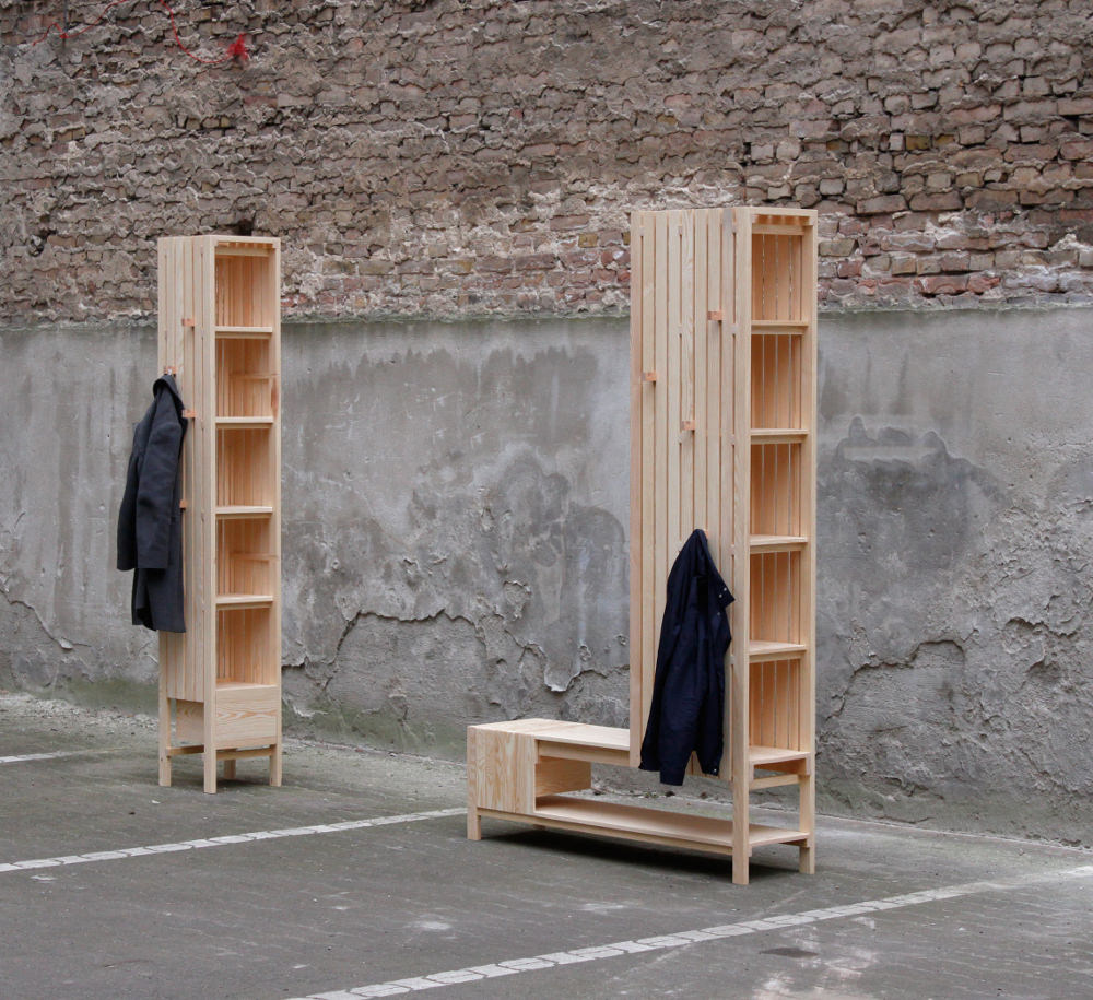 Meuble d'entrée Mixed-use freestanding units par Sebastian Erazo Fischer