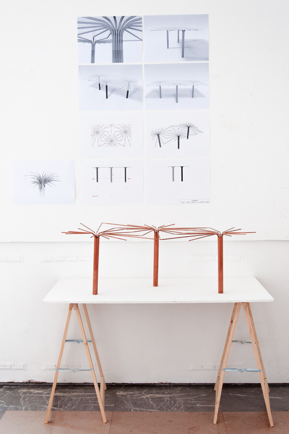 Projet étudiant : Table Canopée par Julie Martin ESAD de Reims