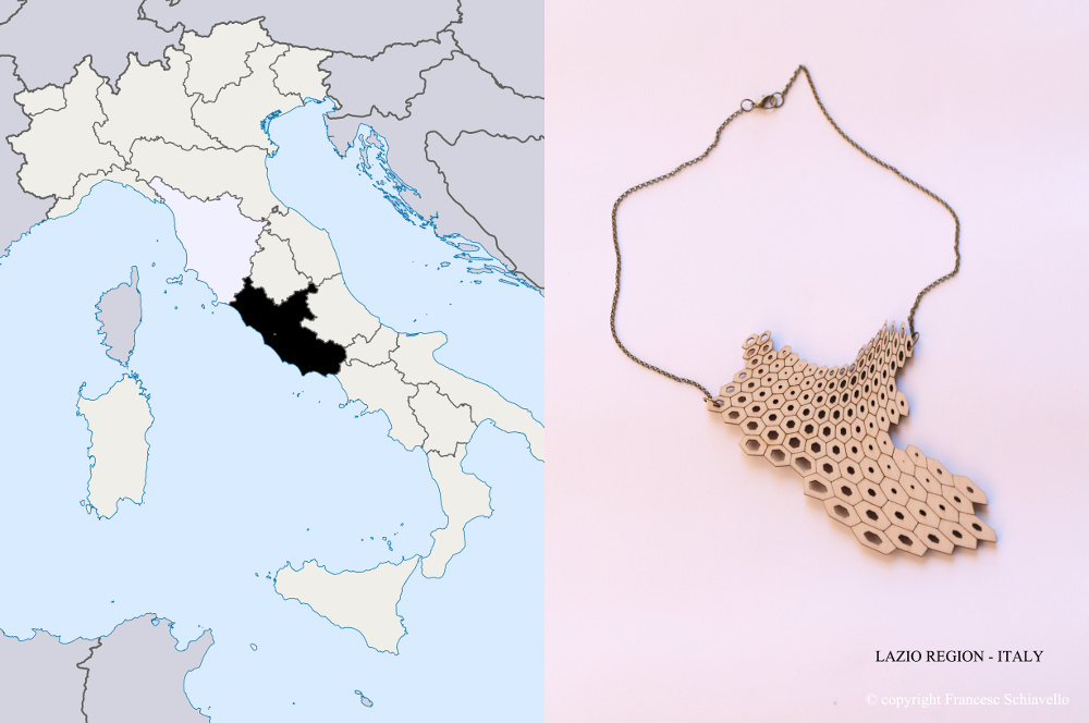 be[e] Italy collection de bijoux bois par Schiavello Architects Office
