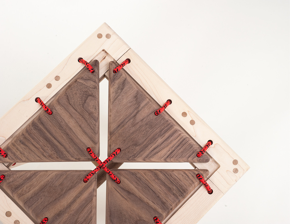 Timber tabouret souple de bois par Greg Howe