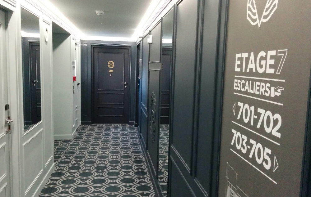Couloir chambre - Hôtel Bachaumont