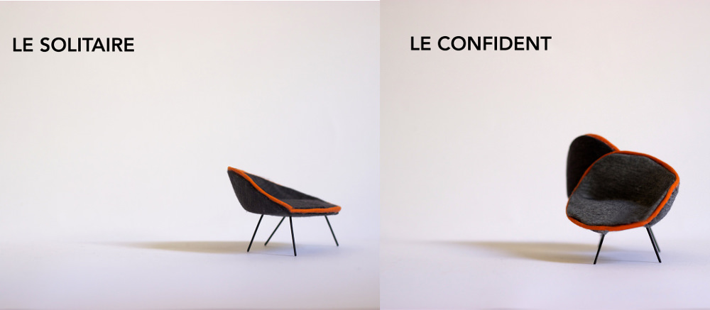Conception - Séduisant fauteuil design Alice Vincent - Ecole Bleue