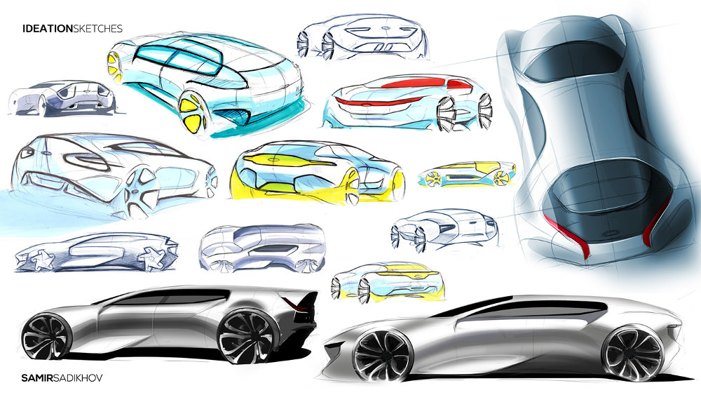 Sketch - Ford design Caspi par Samir Sadikhov