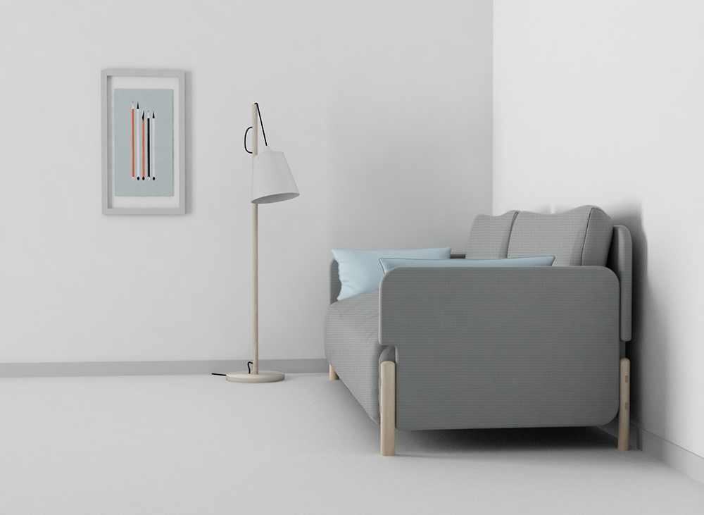 Mammut design sofa par GINA design studio