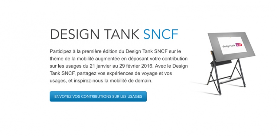 Appel à projet : DESIGN TANK par SNCF