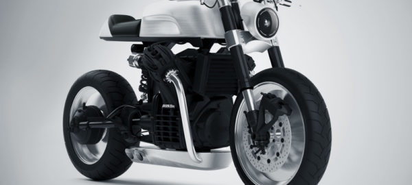 Moto CX500 Streamline aluminium par Dimitri Bez