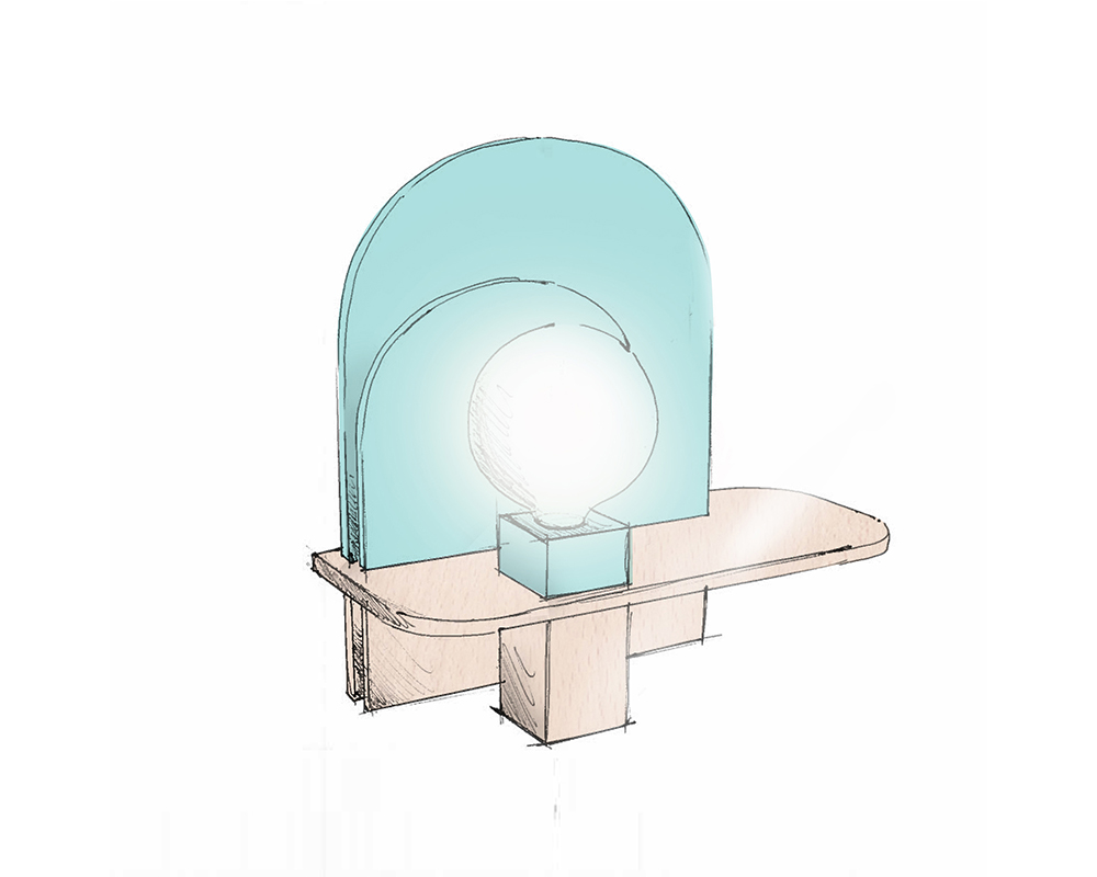 Bigout, la lampe de chevet par Les Estampillés Design