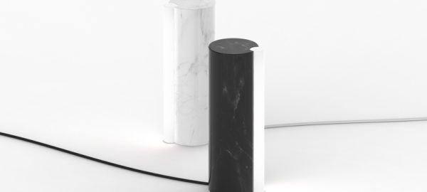 SATELLITE lampe de marbre par Quentin de Coster