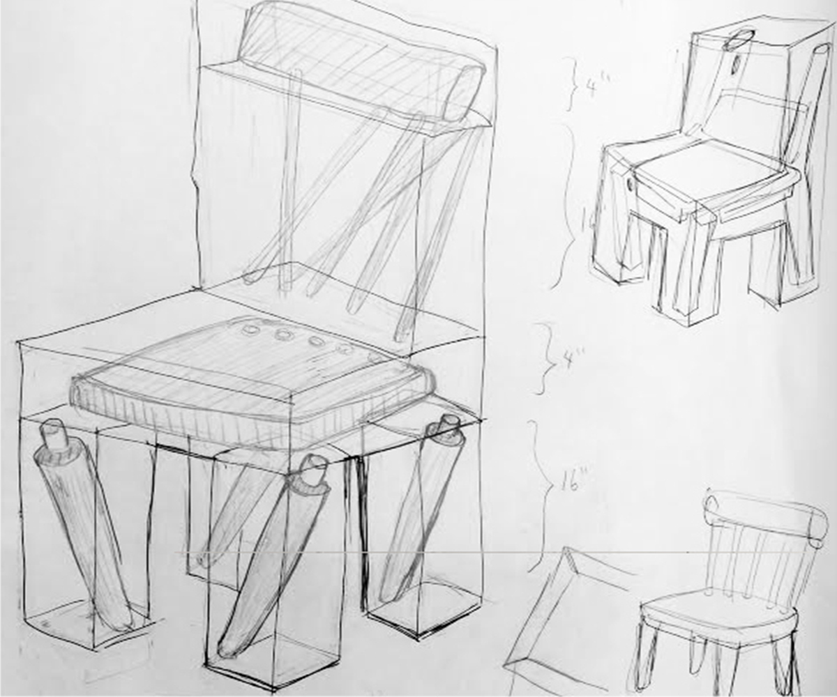 Projet étudiant : Exploded Chair par Joyce Lin