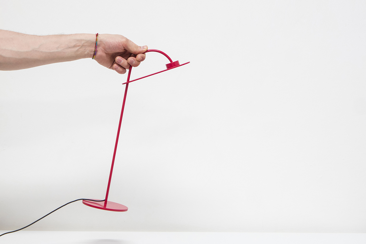 Flamingo, la lampe de table de Mario Alessiani