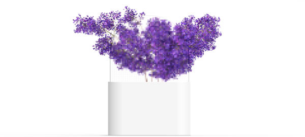 Pixel, le vase en acrylique de Jaekyu Jung