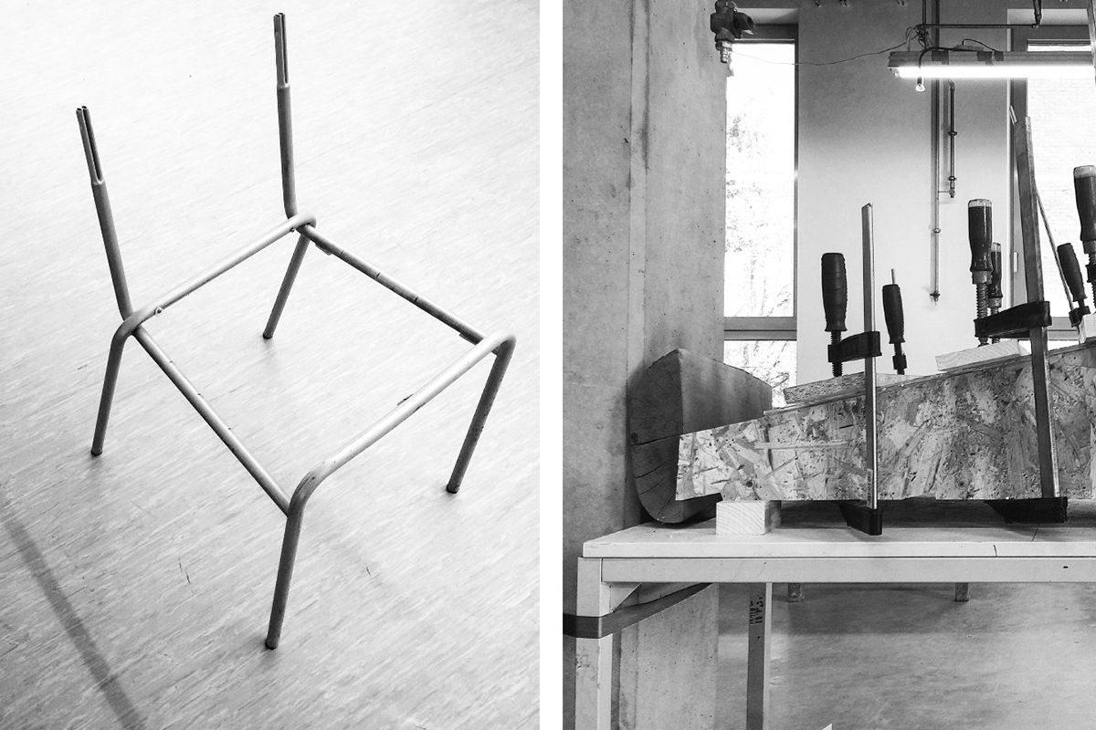 Projet Etudiant : Experimental Chair, la chaise White Stripes d'Attila Miletics