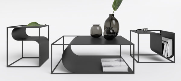 FOLD TABLES mobilier courbé par Max Voytenko