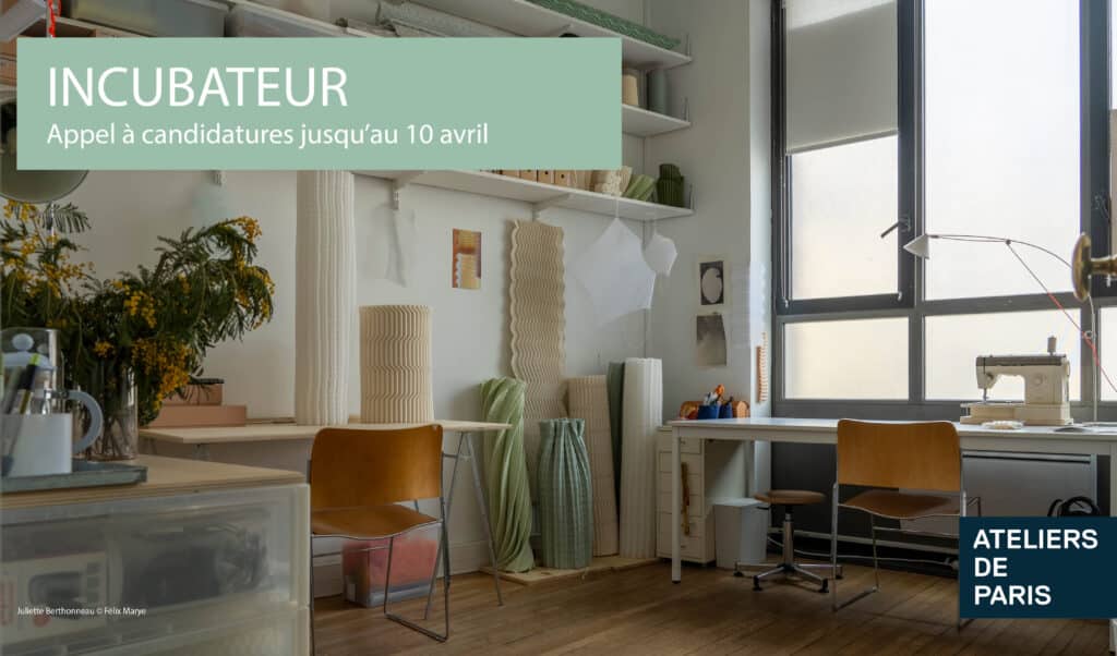 Appel à candidatures : L'incubateur des Ateliers de Paris