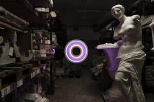 Oculus Mirabilis II : sculpture lumineuse par Philippe Cramer