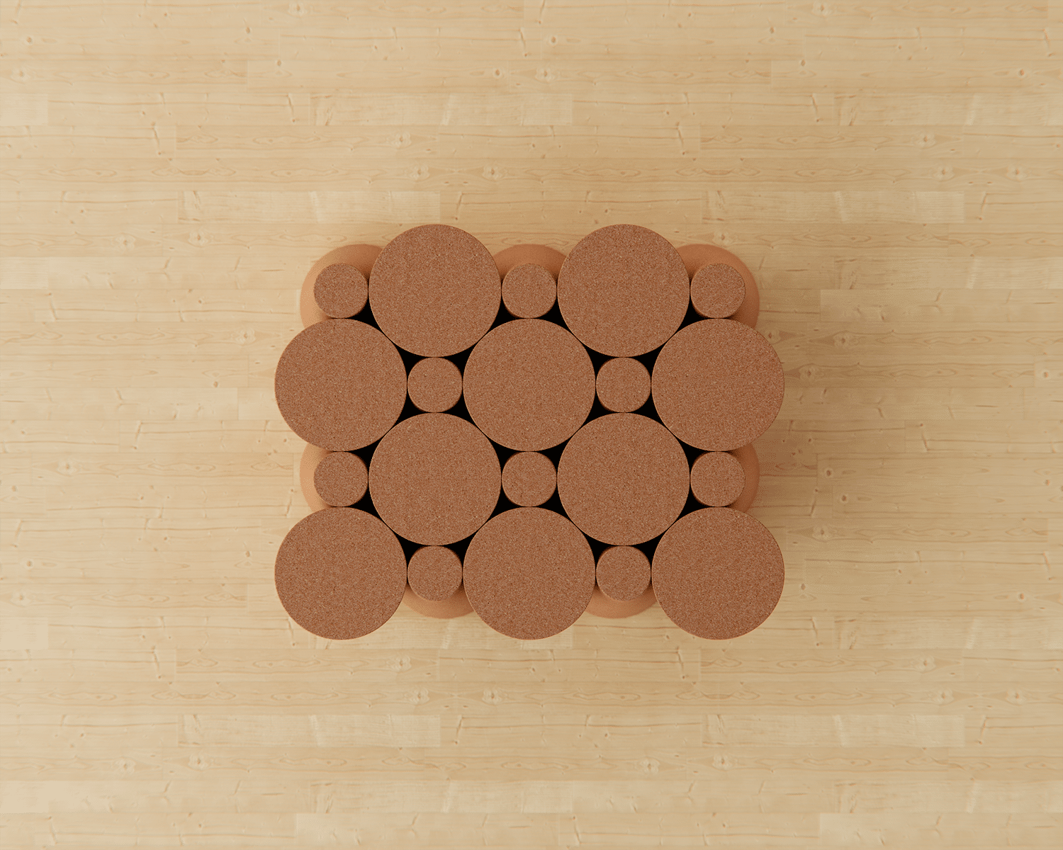 Table basse Polka par Liam de la Bedoyere : Quand fonctionnalité rime avec poésie visuelle