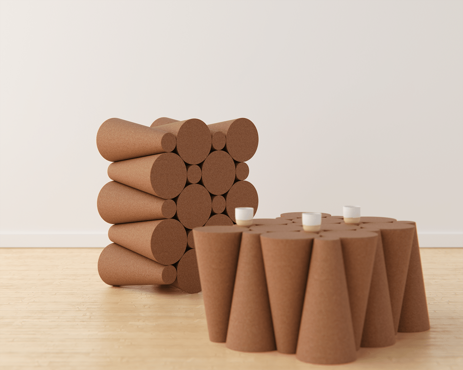Table basse Polka par Liam de la Bedoyere : Quand fonctionnalité rime avec poésie visuelle