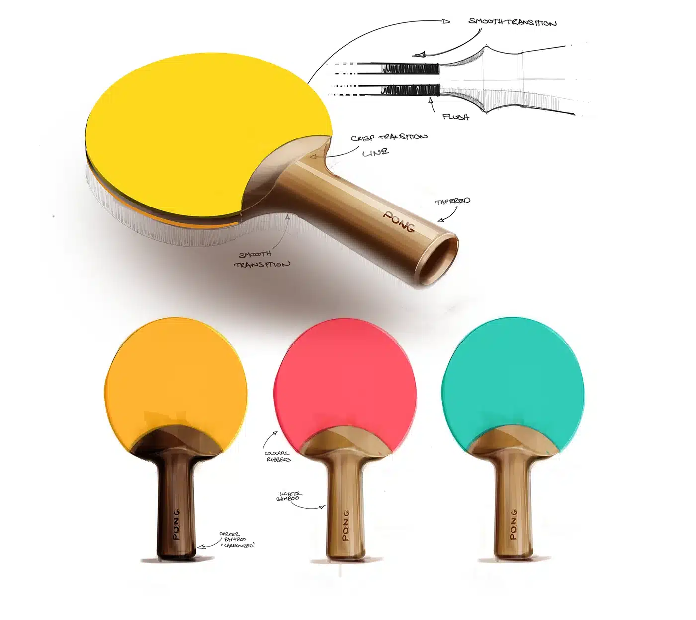 PONG : une raquette de ping-pong réinventée à partir de plastique recyclé