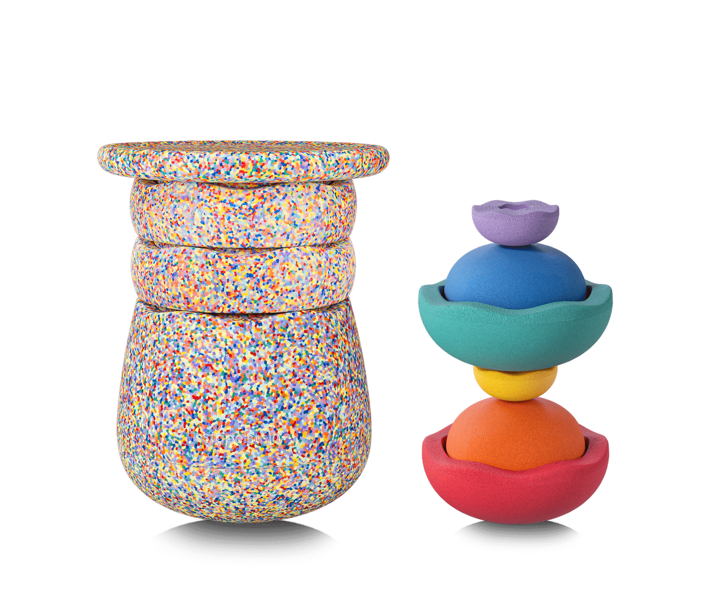 Stapelstein Rainbow Set : modularité, mouvement et créativité au service du design ludique