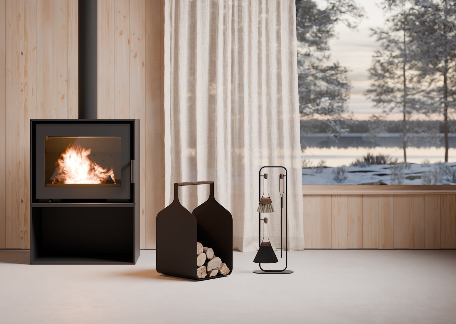 Design autour du feu : Guillaume Delvigne pour Eldvarm imagine les accessoires de poêle Design autour du feu : Guillaume Delvigne pour Eldvarm imagine les accessoires de poêle