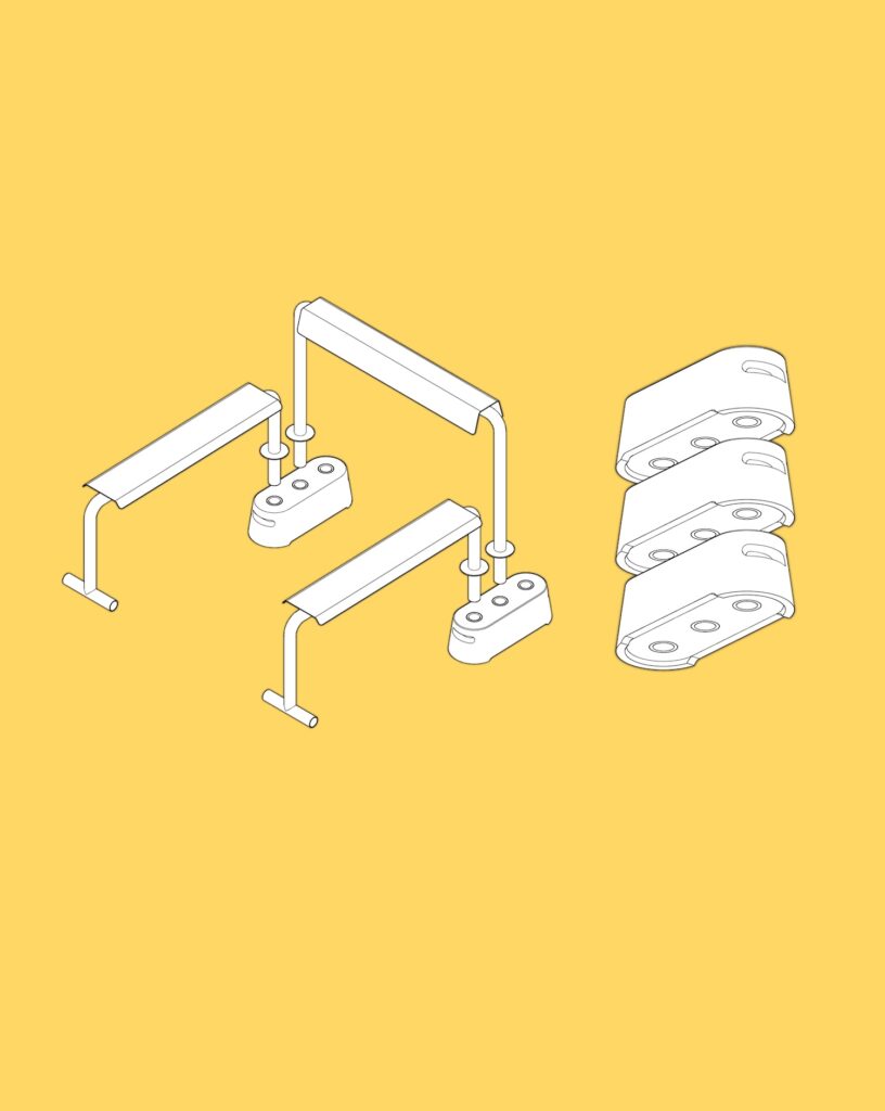 NODE transforme les codes des barrières de ville en mobilier urbains par Xinyi Liu