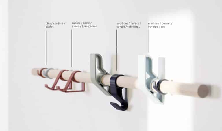 Entreautre transforme le rail mural en système de rangement évolutif avec PROFIL