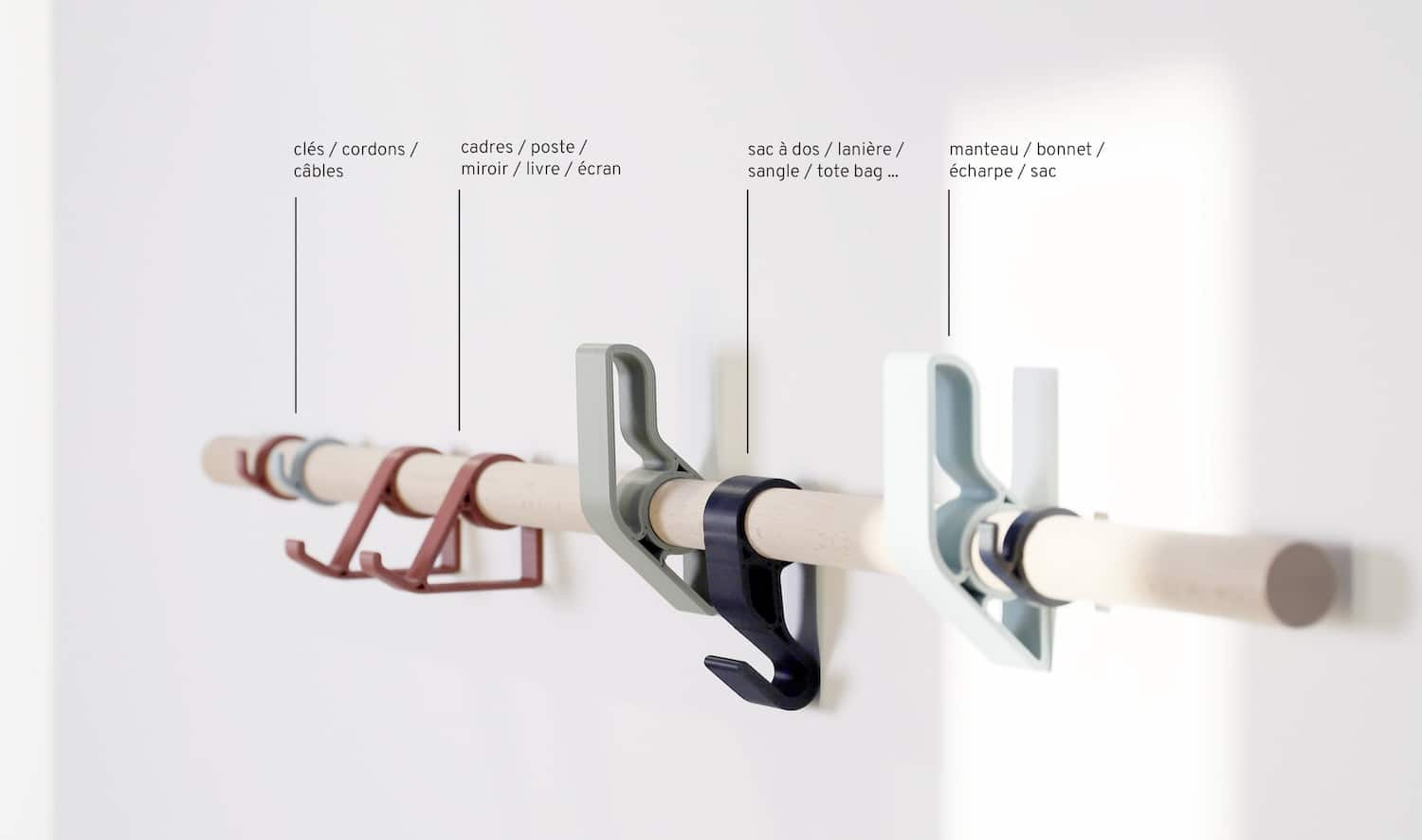 Entreautre transforme le rail mural en système de rangement évolutif avec PROFIL
